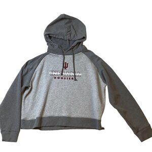 Champion Indiana Hoosiers Womens Gray Pullover Long Sleeve Hoodie Size XL